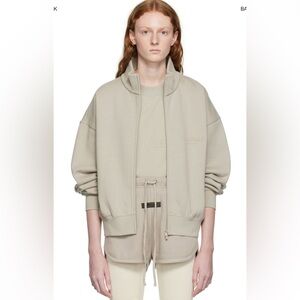 Essentials Fear Of God Beige Zip-Up Jacket XS